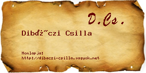 Dibáczi Csilla névjegykártya